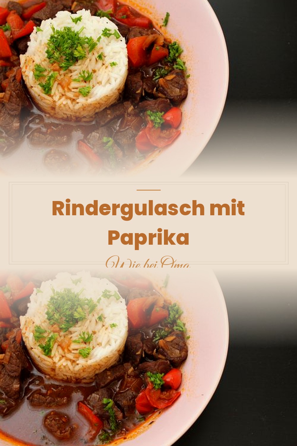 Pinterest Pin: Rindergulasch mit Paprika – Zartes Schmorgericht