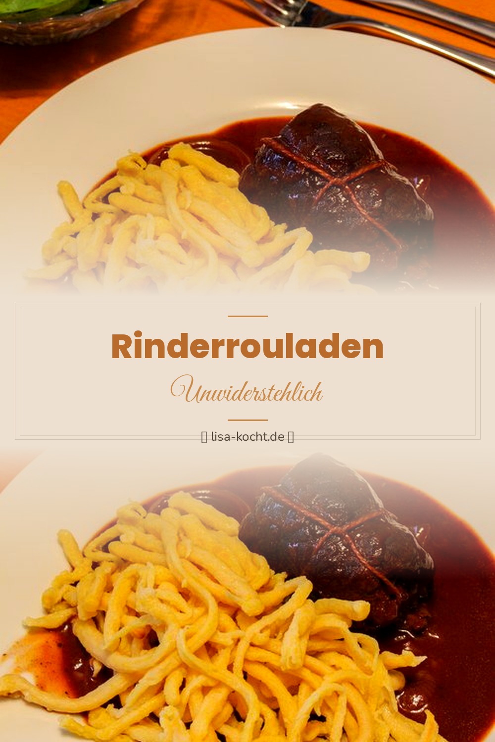 Pinterest Pin: Rinderouladen Rezept – Der Sonntagsbraten vom Feinsten