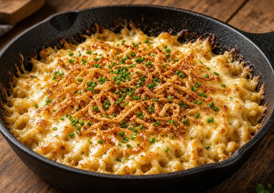 Käsespätzle – Allgäuer Rezept mit Röstzwiebeln