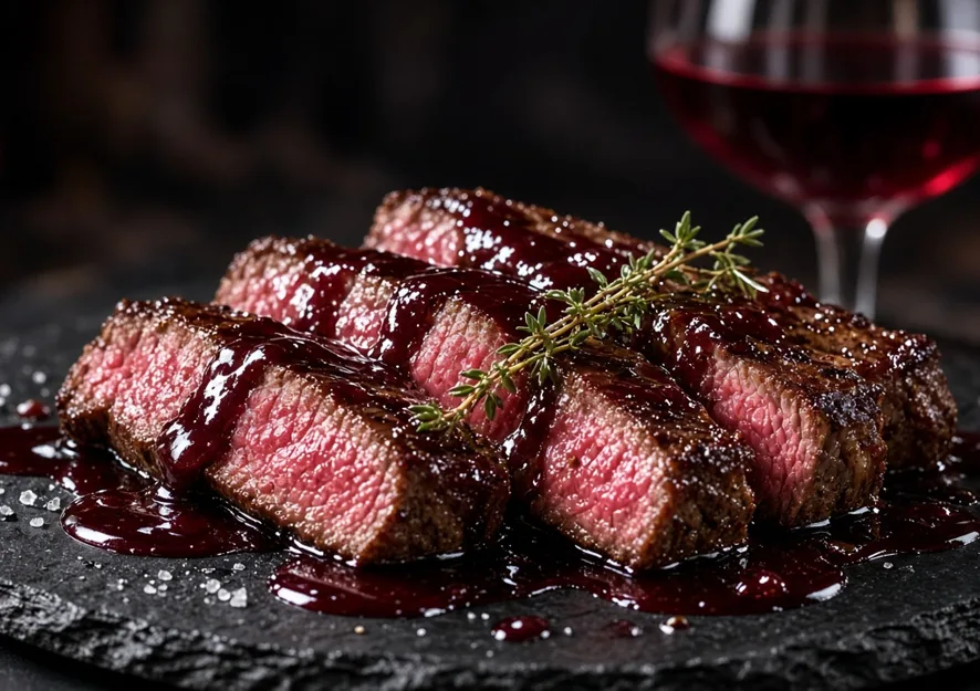Rotweinsoße Grundrezept – zu Steak & Wild