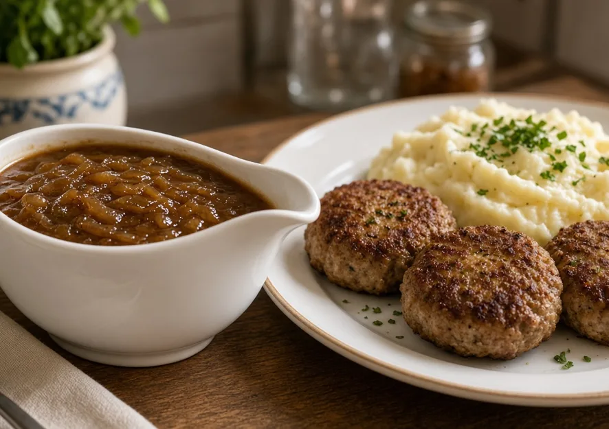 Zwiebelsoße Grundrezept – braun & cremig